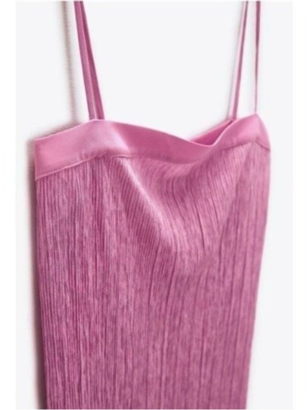 ZARA Pleated Tunic Top w/ Side Slits in Pink - S - Picture 5 of 16